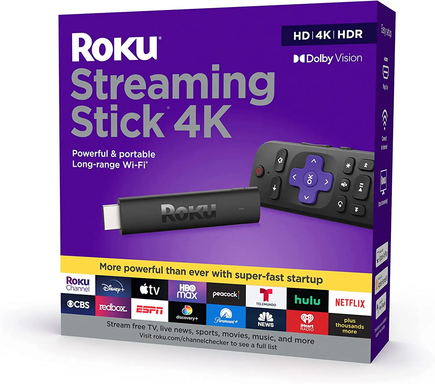 Best Quality Original Roku Streaming Stick 4K+ Streaming Device 4K/HDR/ Vision with Roku Voice Remote Pro