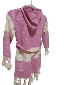 Enfants doux coton turc à capuche peignoir diamant modèle bonne qualité coloré peignoir maison hôtel Spa bain séchage rapide - Product Image 3