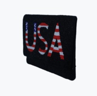 Sacs messagers bohèmes pour femmes les plus vendus, avec chaînes, perles et motif drapeau américain, fermeture éclair, sacs à main noirs et rouges, qualité export supérieure