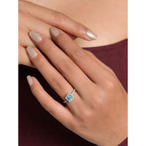 Anillos de Plata de Ley 925 de Primera Calidad para Mujer, Chapados en Rodio con Incrustaciones de Topacio o Circonio para Bodas - Product Image 4