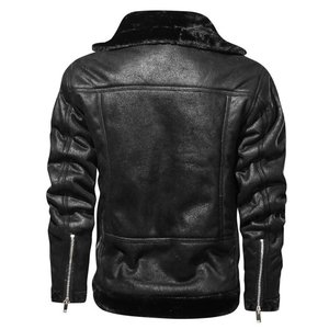 Veste de motard en peau d'agneau véritable de haute qualité en toile décontractée en gros de Grand Power Industries - Product Image 3