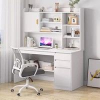 Bureau d'ordinateur pliable simple avec étagère pour étudiants ou petits espaces pour la maison ou la location d'écriture