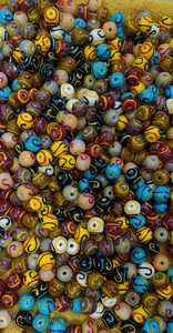 ลูกปัดแก้วคริสตัลทรงโคมไฟ millefiori ลูกปัดแบบสั่งทำสำหรับทำเครื่องประดับลูกปัดเชฟรอนและลูกปัดทรงหลวมขายส่ง - Product Image 3