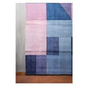 Modern Handmade NewZealand Wool Area <b>Rug</b> Abstract <b>Pastel</b> Color Block Design High Pile Non-Slip Stain Resistant for Home Office - Product Image 3
