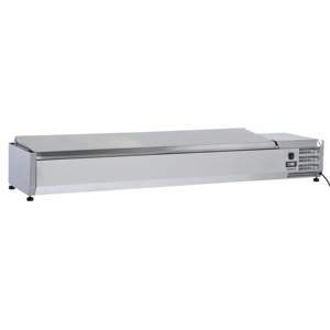 8 GN 1/3 Saladettes with Lids Countertop Display Freezers & Fridges - Product Image 1