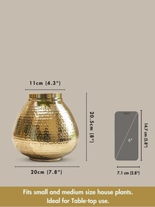 Vases à fleurs en métal de la meilleure qualité avec or brillant poli pour la décoration intérieure Décoration de table Fournitures de décorations pour la maison de luxe - Product Image 6