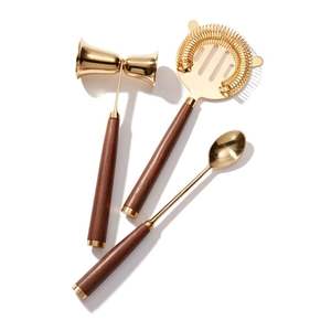 Ensemble de 3 outils de bar en acier inoxydable, kit de fabrication de cocktails robuste pour barman professionnel, service de club, durable - Product Image 1