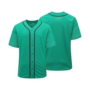 Maillot de Baseball respirant de haute qualité pour adultes Hip Hop Sublimation imprimé couleur unie ensembles pour hommes en gros - Product Image 5