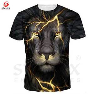 Custom Men's Heavy Weight Direct to Cotton High Quality 3D Digital Print Streetwear T-shirt <b>Tshirt</b> Custom Digital Printing - Product Image 2