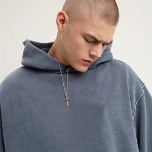 Sudadera con capucha de alta calidad 100% algodón lavado con ácido High Street Series - Product Image 5