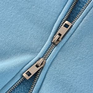 Offre Spéciale hommes vierge fermeture éclair sweats à capuche OEM solide de haute qualité régulier à capuche personnalisé Double curseur sport sweats à capuche 100% coton - Product Image 2