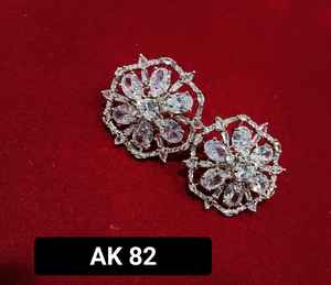 Juego de pendientes de diamantes americanos de latón Premiume, joyería nupcial elegante para bodas, aniversarios, compromisos, regalo perfecto para - Product Image 5