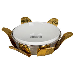 Tazón de Chocolate con Acabado Plateado y Dorado, Diseño Personalizado, Hecho a Mano, Tazón para Dulces, Clásico, Elegante, Nuevo - Product Image 1