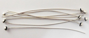 หัวหมุดสเตอริงชุบเงินโบราณชุบทองและชุบทอง18K เกจ20นิ้วหมุดตกแต่ง B1005 - Product Image 3