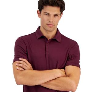 Camiseta Polo de algodón de verano de alta calidad con servicio OEM, tela de punto con patrón de estampado sólido de manga corta para hombres a la venta - Product Image 6