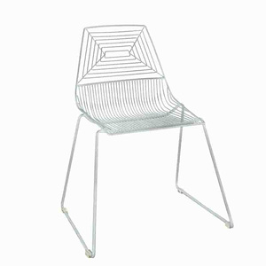 Silla de comedor de diseño moderno a precio competitivo 2025, muebles de Hotel, silla de comedor de hierro, silla de alambre para interiores y exteriores - Product Image 1