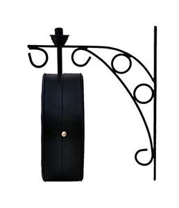 Reloj de Pared Analógico de Metal de Doble Cara con Esfera (Esfera Blanca, 8 Pulgadas) - Product Image 2