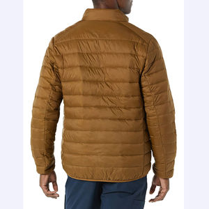Chaqueta de Invierno Impermeable para Hombre, Personalizada al por Mayor, con Doble Botonadura, Forro de Algodón, Poliéster, Diseño de Burbujas - Product Image 5