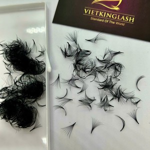 Best Selling <b>Premade</b> Eyelash Extensions Dark Matte Pointy Base 0.03-0.05mm CC/DD/M/LD Curl Mega Loose <b>Fans</b> 10D-20D - Product Image 4