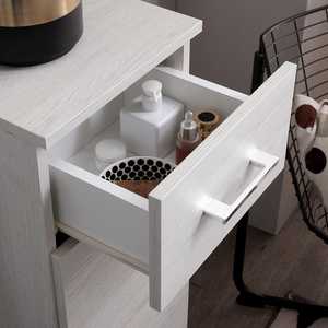 Mobile bagno da terra Koricini Ravenna 30cm in rovere bianco con anta e cassetto - Product Image 3