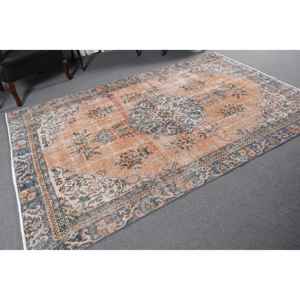 Alfombra Turca Vintage Grande de 5.8x8.8 pies, Alfombra Oriental Marrón de Lana - Product Image 3