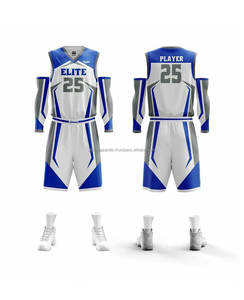 Maillot de basket-ball personnalisé avec logo professionnel pour hommes, en mesh, pour jeunes, sublimation, uni, uniforme et ensembles de shorts, maillot de basket-ball - Product Image 1