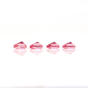 Piedra preciosa suelta en forma de pera de topacio Rosa Natural de alta calidad, corte facetado suave, 7X5MM para la fabricación de joyas hechas a mano - Product Image 3