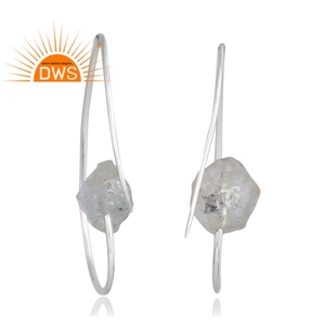 Pendiente de piedras preciosas aguamarina Natural de Plata de Ley 925, joyería personalizada para mujer, regalo para ella - Product Image 2