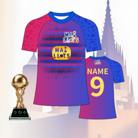 Camiseta de Fútbol Española Temporada 2026, Manga Corta, Uniforme de Partido, Tejido Transpirable, Proveedor OEM