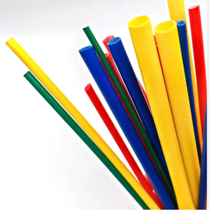 Silicone Rubber Coated Cable Wrap Motor Protector Sleeving Silicone Coating Fiberglass Wire Management Fiber <b>Glass</b> Wire Cable. - Product Image 1