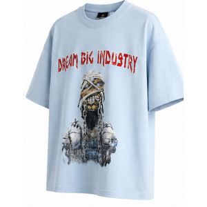 เสื้อยืดโอเวอร์ไซส์สตรีทแวร์แบบกำหนดเอง ยูนิเซ็กซ์ ผ้าฝ้าย พิมพ์โลโก้ตามสั่ง ออกแบบกราฟิก เอฟเฟกต์วอช ผลิตโดยผู้ผลิต - Product Image 6