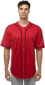 Camisetas de béisbol con botones personalizables para adultos, diseño único, características transpirables, ropa informal de fábrica, ropa de softball - Product Image 2