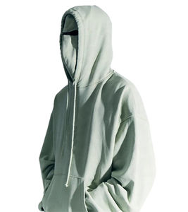 Vintage Wash Hoodie Custom Full Face Mask Hoodies Fabricantes Hombres Street Wear Pullover Hip Hop Custom Hoodies With Face Masked - Product Image 2