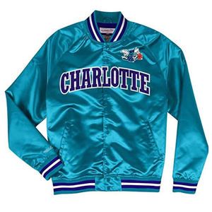 Veste bomber vintage en satin style Charlotte, doublée matelassée, boutons-pression, pour homme, streetwear, vêtements d'hiver, mode professionnelle - Product Image 1