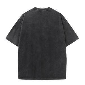 100% Cotton Men's Vintage Acid Washed T-<b>Shirt</b> 230g Heavyweight Breathable Oversized Short Sleeve Customizable Blank Design - Product Image 2