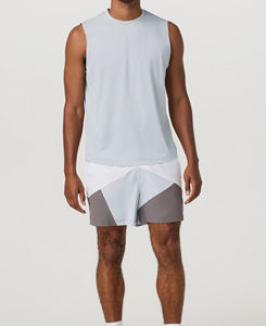 Camiseta sin mangas de alta calidad para hombre, colección deportiva de verano para correr, transpirable, cuello redondo, ropa deportiva de secado rápido, estilo informal, capucha para gimnasio - Product Image 5