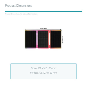 Panel Solar Monocristalino Plegable de 40W 18V con Salida USB - Product Image 5