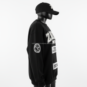 เสื้อกันหนาวผ้าฝ้ายขนแกะสำหรับผู้หญิงเสื้อสเวตเตอร์ระบายอากาศได้ดีพิมพ์ลายปักโลโก้ตามสั่ง - Product Image 3