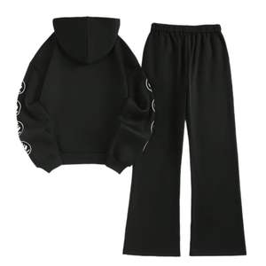 Survêtements graphiques OEM pour hommes Ensemble de survêtements 2 pièces Ensemble de sweat à capuche à manches longues et pantalon de survêtement Ensemble de survêtements personnalisés avec motif sérigraphié - Product Image 2