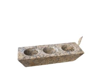 Bougeoir onyx sans laiton, bougeoir Danilova, bougeoir en marbre Onyx naturel - Product Image 1