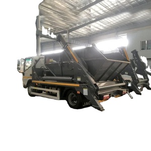Camión de Basura JAC de 8 CBM con Brazo Oscilante, Camión de Basura con Brazo Hidráulico y Cargador de Contenedores - Product Image 1
