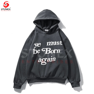 Fabricant de sweats à capuche personnalisés en gros sweat à capuche unisexe avec impression bouffante pour unisexe - Product Image 4