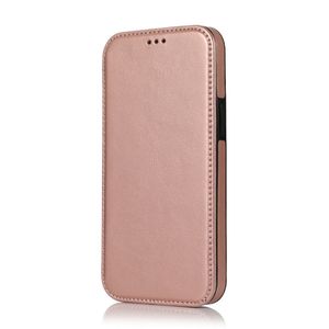 Soporte magnético de fábrica PU cuero protector a prueba de golpes billetera Flip Book Phone Cases bolsa para iPhone para Galaxy para Pixel - Product Image 1
