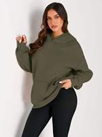 Sudadera con Capucha para Mujer de Fibra de Bambú de Alta Calidad, 300/500 GSM, Estampado 3D Puff, Estilo Urbano de Invierno, Personalizada con Diseño Térmico Frontal
