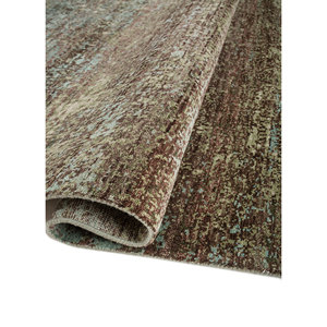 พรมขนสัตว์ผสมไหมถักมือลาย Entropy Ivory รุ่น AKWS-13017 ขนาด 10 มม. ทรงสี่เหลี่ยมผืนผ้า สไตล์โบโฮ สำหรับตกแต่งบ้านและทางเดิน - Product Image 2