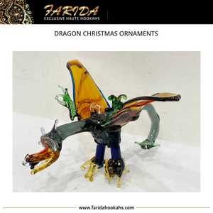 Adorno de Dragón de Cristal de Diseño Egipcio de Lujo Hecho a Mano, Figura de Árbol de Navidad Única Hecha a Medida, Decoraciones Artesanales Navideñas - Product Image 4