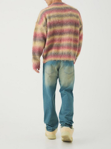 Jeans pour hommes noirs extrêmement baggy délavés à l'acide de haute qualité personnalisés en gros dernier design - Product Image 5