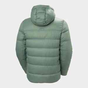 Doudoune d'hiver pour homme-Manteau léger et personnalisable en fibre de polyester avec capuche Motif solide Respirant et logo sur le devant - Product Image 5