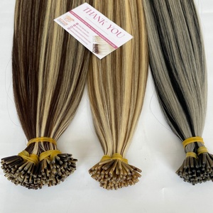 Top Hot 100% Remy vietnamita humano I Tip extensiones de cabello doble dibujado al por mayor Remi extensiones de cabello humano - Product Image 5