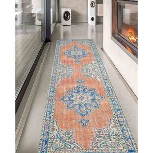 Alfombra con Estampado de Medallón - Alfombra Moderna de Estilo Vintage, Grande y Fácil de Limpiar, con Pelo Suave - Product Image 5